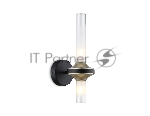 Настенный светильник Ambrella light LH55355/2 BK/CGD/CL черный/золото/прозрачный G9/2 max 30W 150*100*320