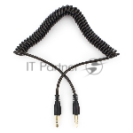 Кабель аудио Cablexpert CCA-405-6, Jack3.5 - Jack3.5, 2м, спиральный