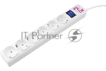 Сетевой фильтр PowerCube Фильтр-удлинитель (SPG(5+1)-16B-5M) 6 розеток, 5м,16А/3,5 кВт, белый
