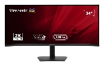 Монитор ViewSonic 34" VA3420C-2 черный VA LED 21:9 HDMI M/M матовая HAS Piv 300cd 178гр/178гр 3440x1440 120Hz DP 2K USB 8.4кг