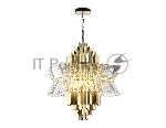 Люстра Ambrella light LH41023/18 BS/CL латунь/прозрачный E14*18 max 40W D700*750