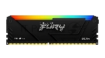 Оперативная память Kingston Fury Beast, DDR4, 16GB (1x16GB), 3600MHz, CL18, DIMM, с радиатором, RGB, черный