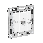 Розетка компьютерная DKC 4400663 1-м СП Avanti "Белое облако" RJ45 кат.5E без шторки в стену