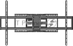 Кронштейн для телевизора Ultramounts UM968 черный 43"-105" макс.75кг настенный поворот и наклон, вид 12