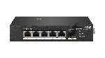 Коммутатор промышленный iFLOW F-SW-IU406HPOE, 4×100 Мбит/с PoE + 1×1 Гбит/с LAN + 1×1 Гбит/с SFP, неуправляемый