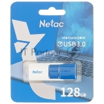 Флешка USB Netac U182 красный USB 3.0 Flash 128Gb, NT03U182N-128G-32RE, выдвижной