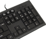 Комплект клавиатура+мышь Oklick 621M IRU проводной, USB, 1200 DPI, чёрный, вид 19