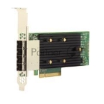 Адаптер HBA SAS 9400-16e SGL (05-50013-00), PCIe 3.1 x8 LP, Tri-Mode SAS/SATA/NVMe 12G HBA, 16port(2*ext SFF8644), 3416 IOC