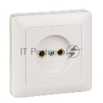 Розетка WESSEN RS10-132-BХИТ белый 1-я б/з 10А скрытый монтаж