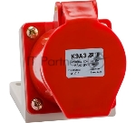 Розетка 134 63А 6h 380AC 3P+PE IP67 для монтажа на поверхность КЭАЗ 241220