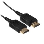 Кабель HDMI CP-HM-HM-1M Wize,1 м, v.2.0, K-Lock, soft cable, 19M/19M, позол.разъемы, экран, темно-серый, пакет