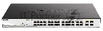Коммутатор D-Link DGS-1210-28MP/F, 24×1 Гбит/с + 4×1 Гбит/с Combo, настраиваемый