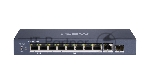 Коммутатор iFLOW F-SW-EU610HPOE-V, 8×1 Гбит/с PoE + 2×1 Гбит/с LAN, неуправляемый