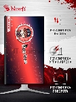 Монитор 27" BLOODY MN272Q IPS 2560x1440, 240 Гц, 5 мс, 16:9, 400 кд/м², 2xHDMI, 2xDisplayPort, трехсторонний безрамочный дизайн, Flicker Free, Low Blue Light, HDR10, темно-серый, вид 20
