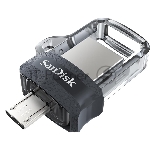 Флеш диск 64GB SanDisk Ultra Android Dual Drive OTG, m3.0/USB 3.0, Black