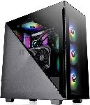 Компьютерный корпус Thermaltake Divider 300 TG ARGb черный без БП ATX 2x120мм 2xUSB 3.0 audio front door bott PSU