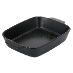 Форма для запекания MATTE BLACK квадратная 29,5x25,5x6,9см, жаропрочная керамика