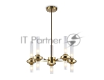 Люстра Ambrella light LH55358/10 BS/CL латунь/прозрачный G9/10 max 30W D550*690