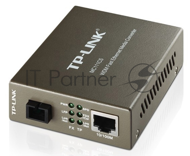 Медиаконвертер TP-Link MC111CS SMB 10/100M RJ45 to 100M single-mode, Full-duplex, up to 20Km