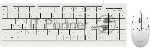 Комплект клавиатура+мышь Acer OCC400 проводной, USB, 2000 DPI, белый