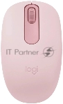 Мышь беспроводная Logitech M196 розовый, 1000 dpi, Bluetooth, кнопки - 3
