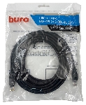 Патч-корд Buro UTP 4 пары cat.5e CCA molded 7м черный RJ-45 (m)-RJ-45 (m)