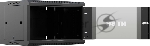 Шкаф коммутационный NTSS NTSS-W9U6045GS-BL настенный 9U 570x450мм пер.дв.стекл 60кг черный 350мм 20.1кг 220град. 370мм IP20 сталь