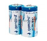 Батарейки солевые Gembird Gb-R14P-2F, тип С(R14P), 2шт, пленка