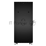 Шкаф серверный напольный Cabeus ND-05C-42U80/120-BK IP20, 42U, 2055х800х1200 мм (ВхШхГ), дверь: перфорация, боковая панель: сплошная, разборный, чёрный, вид 5