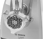 Мясорубка электрическая Bosch MFW 66020 белый/серый, 1800 Вт, 3.0 кг/мин, реверс, защита от перегрузки, насадки - 5, вид 45