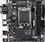 Материнская плата GIGABYTE H610I, LGA1700, Intel H610, 2xDDR5, 4xSATA, 1xM.2, 1xPCIe 4.0 x16, DisplayPort, HDMI, D-Sub, 1x1Gb LAN, 3x3.5 мм, 7.1, mini-ITX