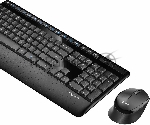 Комплект клавиатура+мышь Logitech MK345 беспроводной, USB, 1000 DPI, чёрный/серый, вид 6