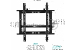 Настенное крепление ONKRON PRO7G для видеостен 50”-70", черный, вид 20