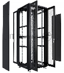 Шкаф серверный напольный Cabeus ND-05C-42U80/120-BK IP20, 42U, 2055х800х1200 мм (ВхШхГ), дверь: перфорация, боковая панель: сплошная, разборный, чёрный, вид 6