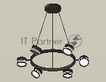 Светильник Ambrella light XB9193202/6 SBK/FR черный песок/белый матовый GX53 (C9193, N8478)