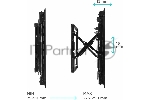 Настенное крепление ONKRON PRO7G для видеостен 50”-70", черный, вид 19