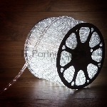 Дюралайт LED, эффект мерцания (2W) - белый, 36 LED/м, бухта 100м