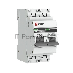 Автоматический выключатель EKF mcb4763-2-50C-pro 2P 50А (C) 4,5kA ВА 47-63 EKF PROxima