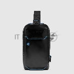 Рюкзак слинг мужской Piquadro Blue Square CA6898B2/N черный кожа