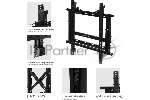 Настенное крепление ONKRON PRO7G для видеостен 50”-70", черный, вид 18