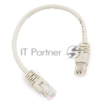 Патч-корд UTP Cablexpert cat.6, 0.25м, литой, многожильный, серый