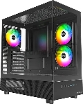 Компьютерный корпус Montech XR черный без БП ATX 3x120мм 2xUSB3.0 1xUSB3.1 audio bott PSU