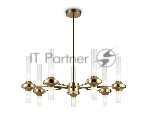 Люстра Ambrella light LH55360/14 BS/CL латунь/прозрачный G9/14 max 30W D750*690