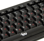 Комплект клавиатура+мышь Oklick 621M IRU проводной, USB, 1200 DPI, чёрный, вид 14
