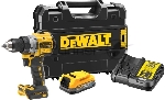 Дрель-шуруповерт DeWalt DCD800E1T-QW, 18 В, 1,7 Ач, 90 Нм, бесщеточный