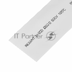 Термоусаживаемая трубка Rexant 60,0/30,0 мм, белая, упаковка 10 шт. по 1 м