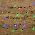 Гирлянда Neon-night "Твинкл-Лайт" 20 м, темно-зеленый ПВХ, 160 LED, цвет мультиколор