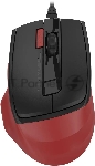 Мышь проводная A4Tech Fstyler FM45S Air красный/черный, 2400 dpi, USB, кнопки - 7
