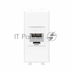 Розетка компьютерная DKC 4400691 1 модуль, Avanti "Белое облако", RJ45 кат.6, без шторок модульная
