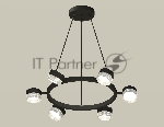 Светильник Ambrella light XB9193250/6 SBK/CL черный песок/прозрачный GX53 (C9193, N8480)